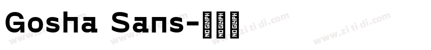 Gosha Sans字体转换